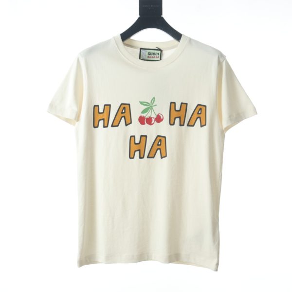 Gucci HA cherry print short-sleeved T-shirt
