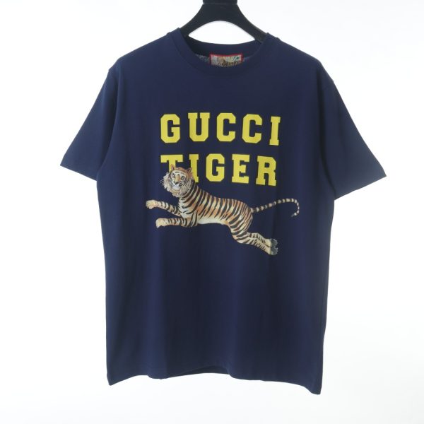 GUCCI tiger print short-sleeved T-shirt