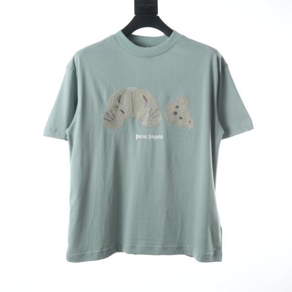 Palm Angels 22SS Embroidered Bear Short Sleeve