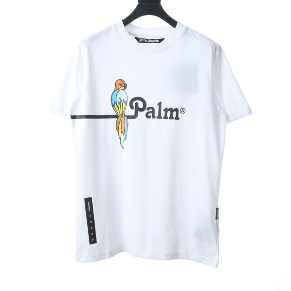 PALM ANGELS summer new parrot print short-sleeved T-shirt