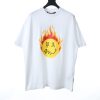 PALM ANGELS 21SS smiley flame print short sleeves