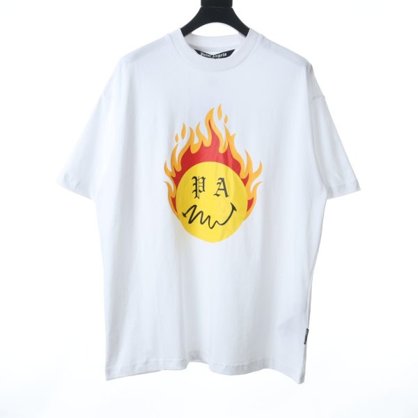 PALM ANGELS 21SS smiley flame print short sleeves