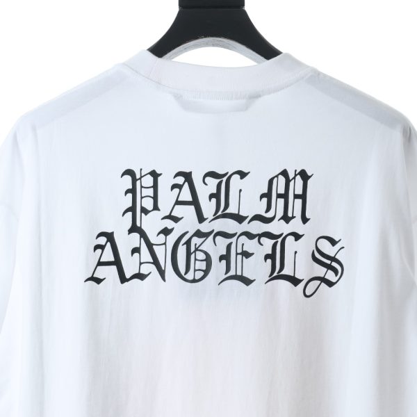 PALM ANGELS 21SS smiley flame print short sleeves - Image 7