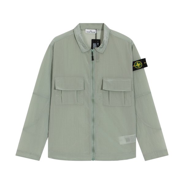 STONE ISLAND new sun protection jacket Pea Green