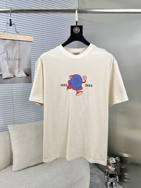 Moncler Mengkou 2023ss spring and summer latest round neck fashion short-sleeved T-shirt