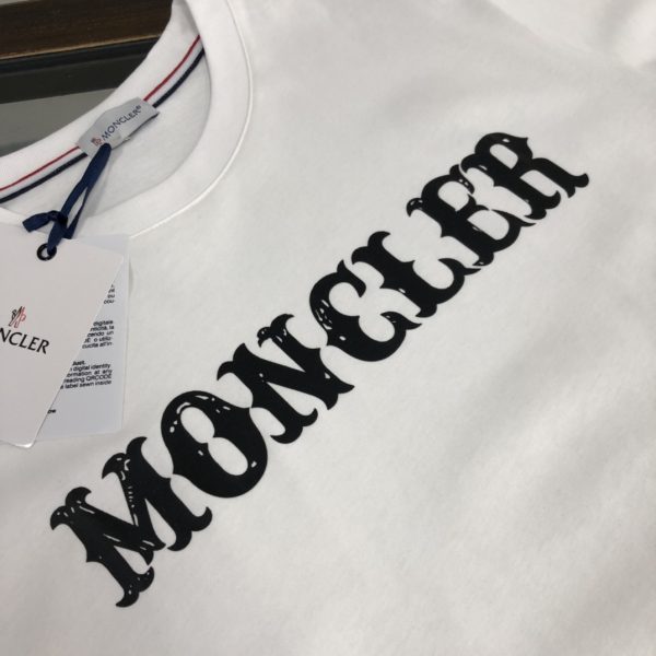 MONCLER Mengkou 2023 new listing counter series cotton T-shirt - Image 4