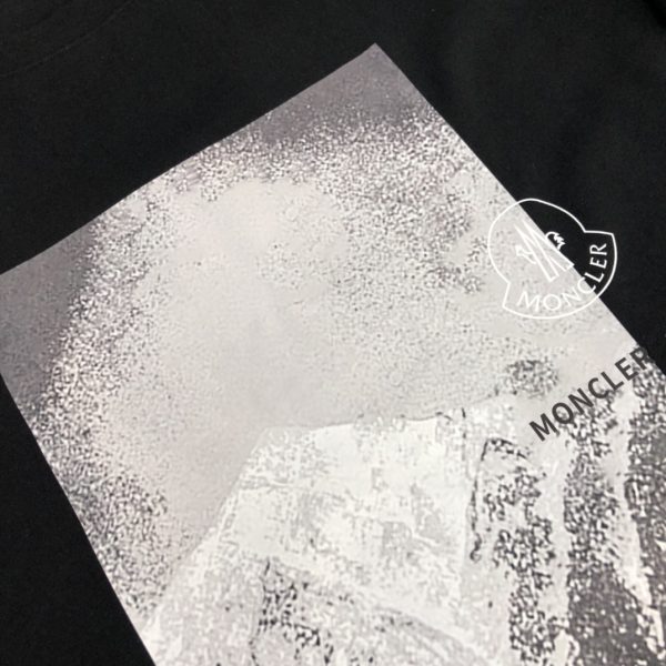 MONCLER [Mongolian mouth] 23 spring and summer latest short-sleeved round neck T-shirt - Image 7