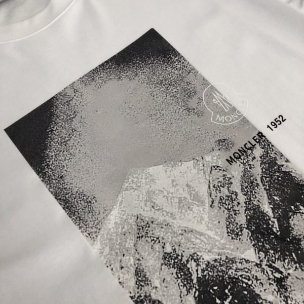 MONCLER [Mongolian mouth] 23 spring and summer latest short-sleeved round neck T-shirt - Image 7