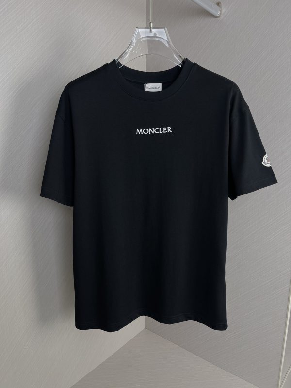 MONCLER Mengkou 2023 spring and summer new logo logo design couple short-sleeved T-shirt