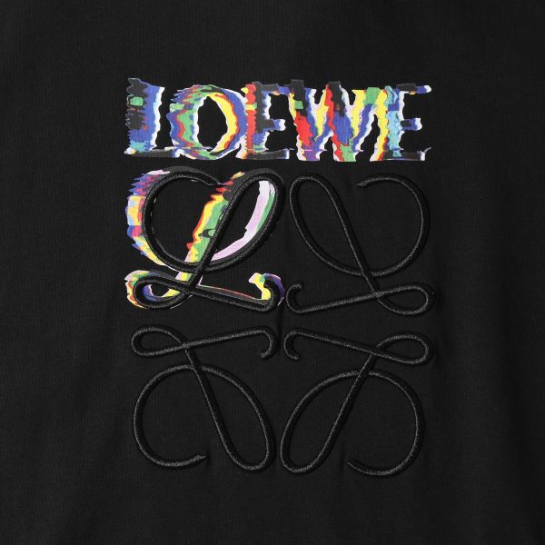 High-quality LOEWE23 new style, high-quality ?Heavy double yarn 280g32 counts, smooth cotton washable feel, front and rear high-end embroidery printing - Image 7