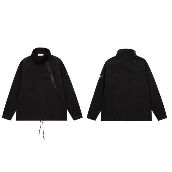 STONE·ISLAND Stone Island Diagonal Zipper Jacket Jacket - Image 3
