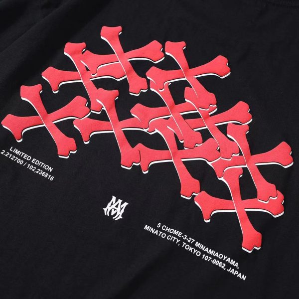 Amiri 22 New Japan Tokyo Limited Bone Print Short Sleeves - Image 6