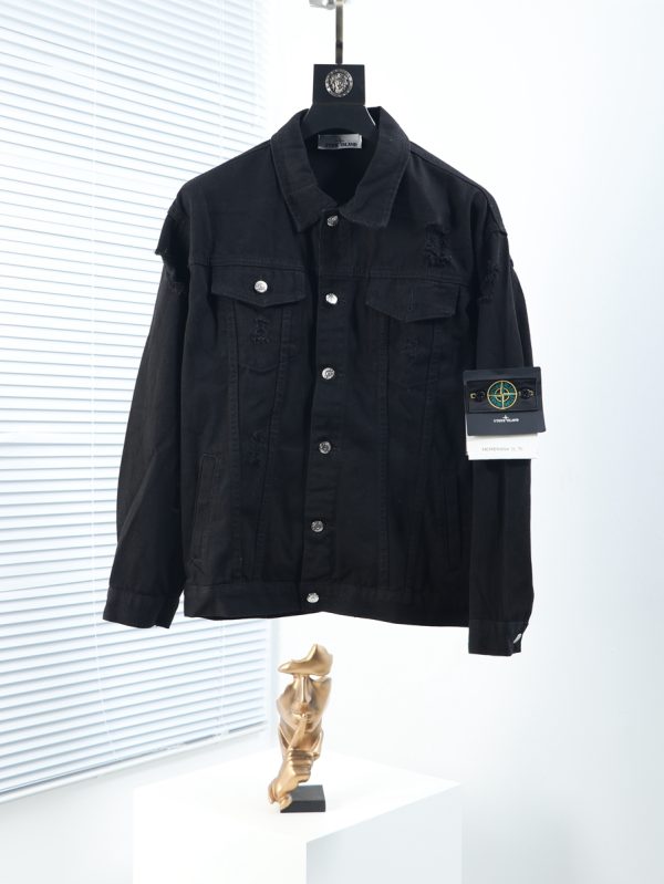 Stone island 2022 autumn and winter counter latest denim jacket ? Original three-dimensional tailoring design Denim denim fabric for customer