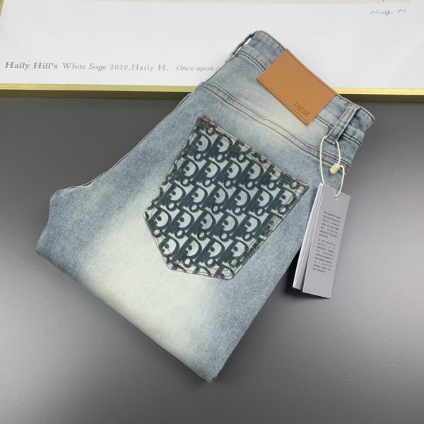 Dior 2023 spring and summer new denim products, high-quality original orders, heavy-duty washed jeans - Image 8