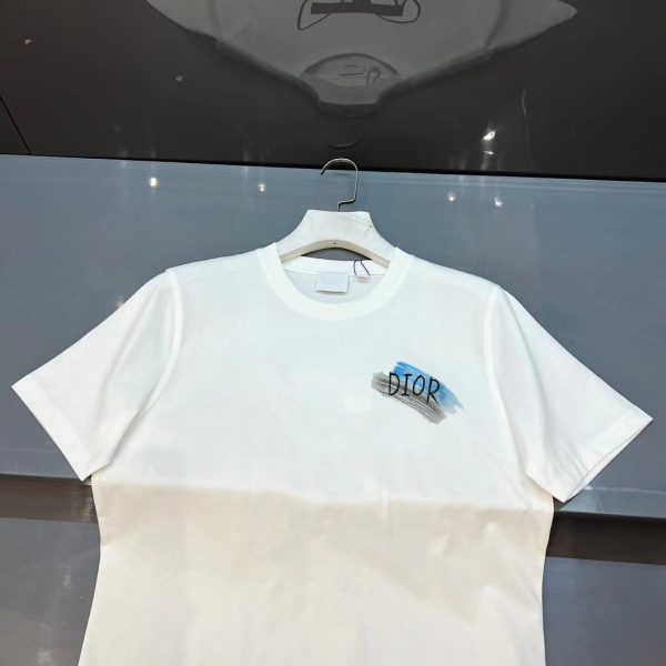 Dior 2023 spring and summer chri*tian di*r atelier print logo silhouette short-sleeved T-shirt - Image 7