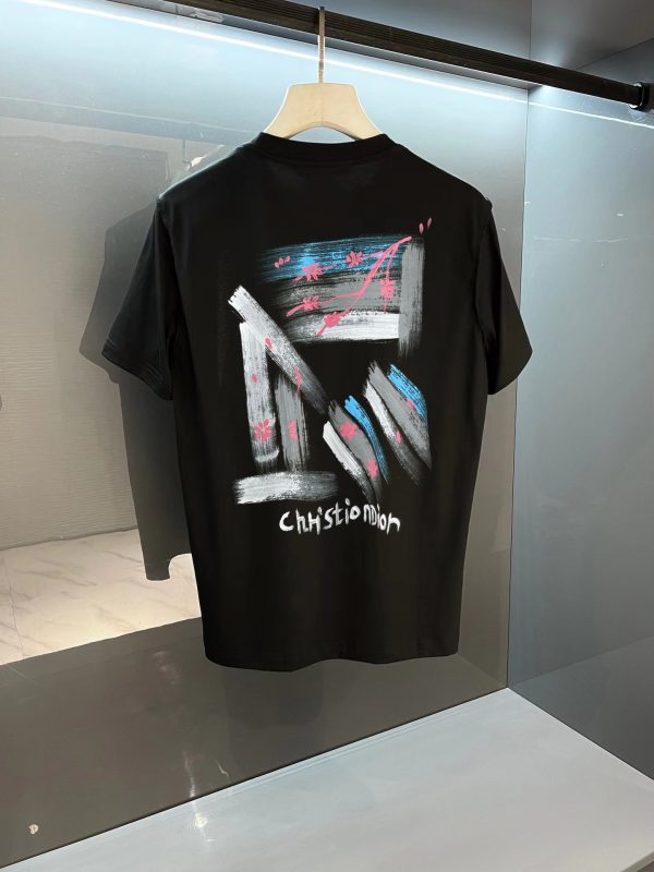 Dior 2023 spring and summer chri*tian di*r atelier print logo silhouette short-sleeved T-shirt - Image 10