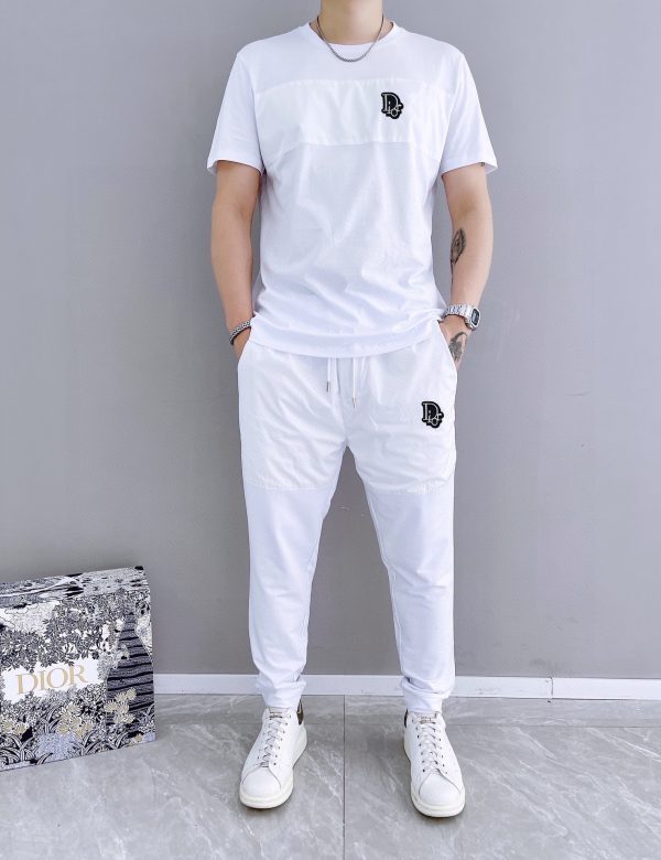 [DIOR] 2023 official website with the same style. World-renowned luxury brand. Summer men's short-sleeved suit, high quality - Image 3