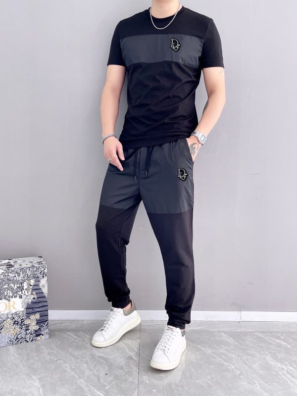 [DIOR] 2023 official website with the same style. World-renowned luxury brand. Summer men's short-sleeved suit, high quality - Image 5