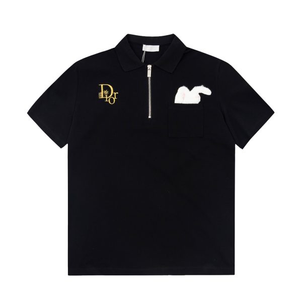 DIOR 2023 new zipper POLO year of the rabbit limited doll embroidery custom zipper three standard complete