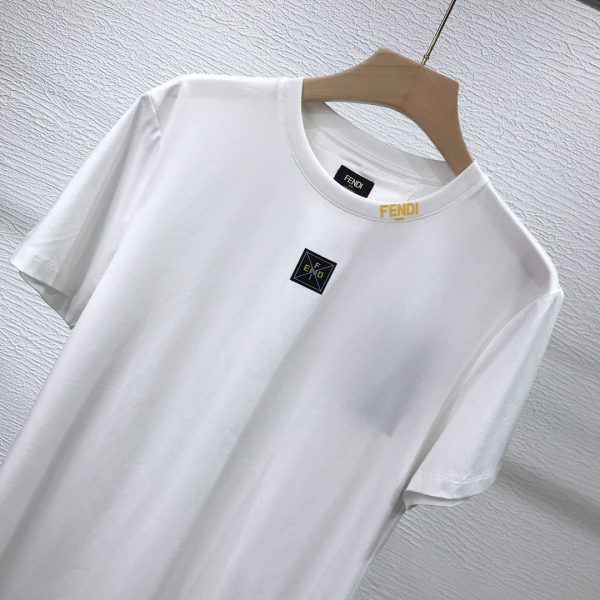 Fendi2023 spring and summer new product three-dimensional 3D effect letter short-sleeved T-shirt; - Image 9
