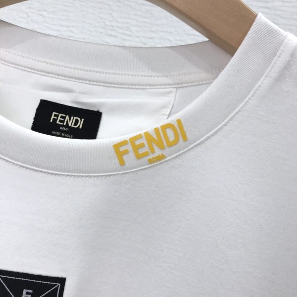 Fendi2023 spring and summer new product three-dimensional 3D effect letter short-sleeved T-shirt; - Image 10