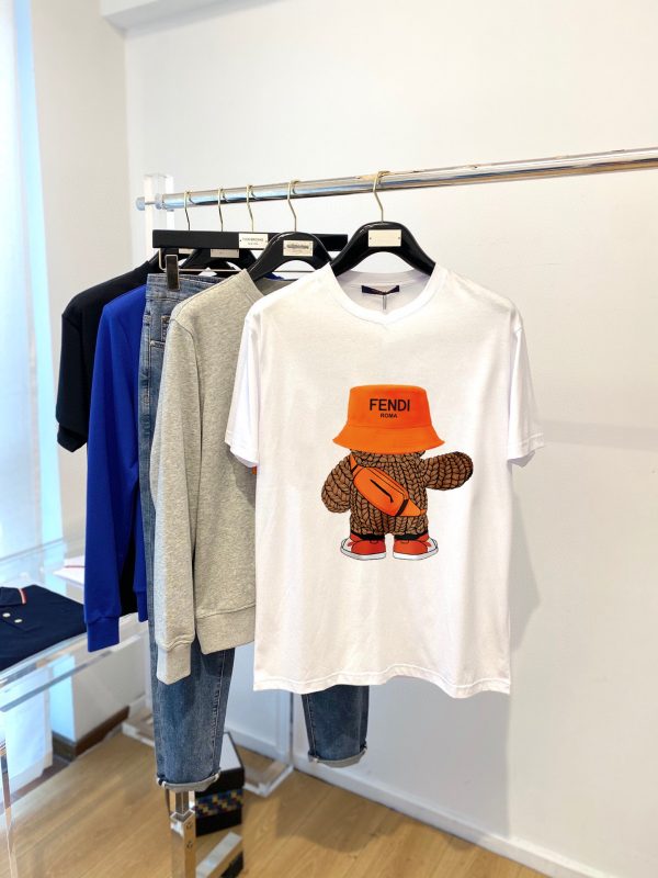 Brand [FENDI] (Fat Gospel) original single men's casual short-sleeved T-shirt, new spring and summer 2023
