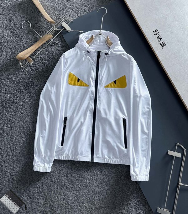 Sun protection clothing! FENDI/Fendi 2023 summer European counter hot style fashion trendy net red style customization top original fashion casual thin coat sun protection clothing