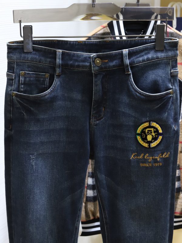 /Fendi, 2023 primary color washed buffalo...Japanese custom fabric, a combination of elasticity and texture! ! Italian jeans are back - Image 9