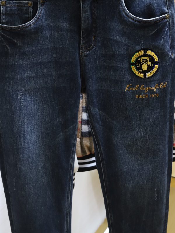 /Fendi, 2023 primary color washed buffalo...Japanese custom fabric, a combination of elasticity and texture! ! Italian jeans are back - Image 6