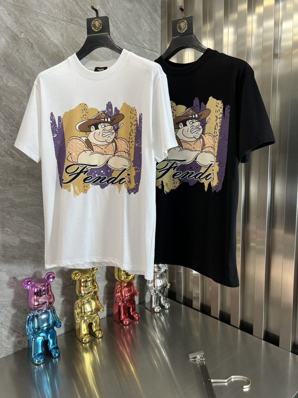 Fendi/ spring and summer new product three standard complete short-sleeved T-shirt with excellent upper body comfort no need to introduce too much good product see details counter size: XS-L
