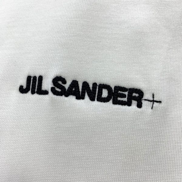 JIL Sander 2023 summer new drop-shoulder profile short-sleeved T-shirt, jacquard logo on the chassis, imported machine blessing, embroidery is exquisite and three-dimensional - Image 13
