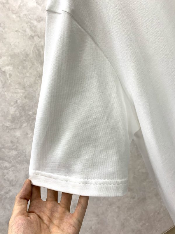 JIL Sander 2023 summer new drop-shoulder profile short-sleeved T-shirt, jacquard logo on the chassis, imported machine blessing, embroidery is exquisite and three-dimensional - Image 11