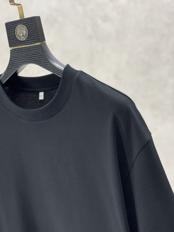 JIL Sander 2023 summer new drop-shoulder profile short-sleeved T-shirt, jacquard logo on the chassis, imported machine blessing, embroidery is exquisite and three-dimensional - Image 13
