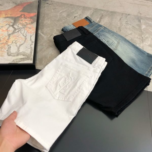 YSL23S summer men's denim cropped pants....100% cotton denim