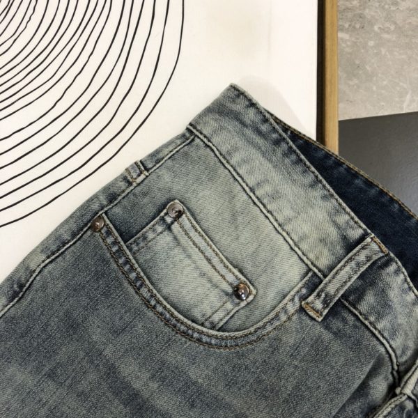 YSL Saint Laurent 2023 spring and summer men's straight jeans - Image 8