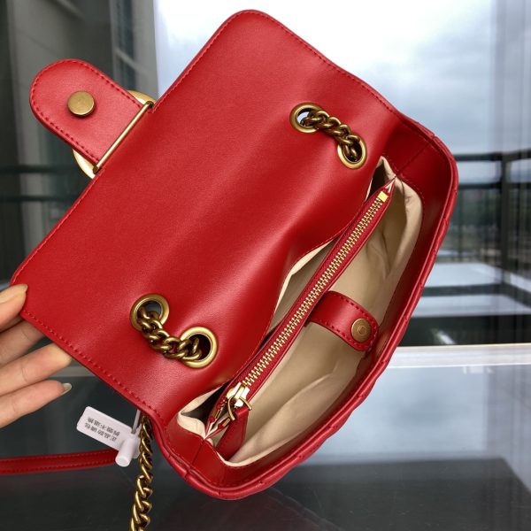 Pinko Ladies Classic Love Shoulder Bag FARFETCH Red - Image 9
