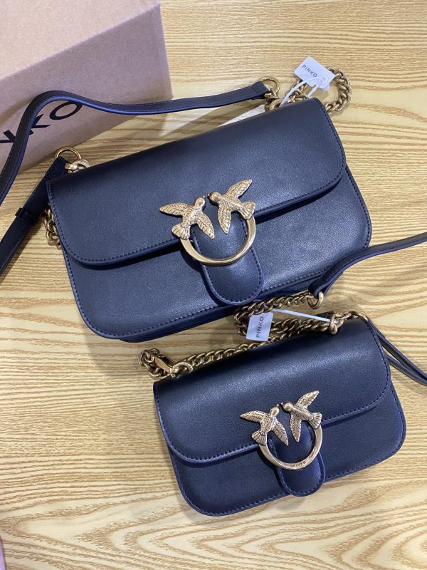 Pinko Women'S Bag One-Shoulder Messenger Bird Bag Spring And Summer New Style Blue