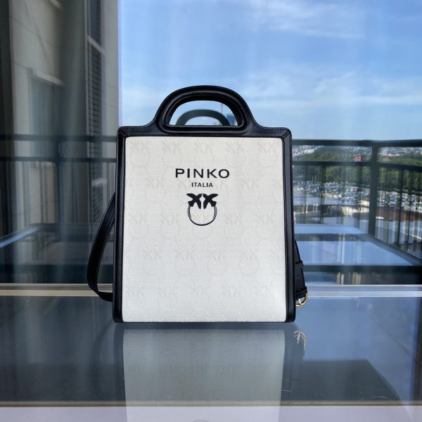 Pinko 2022 Spring And Summer New Fabric Printing Casual Handbag Tote Bag Bird Bag 1P22MVY7V3