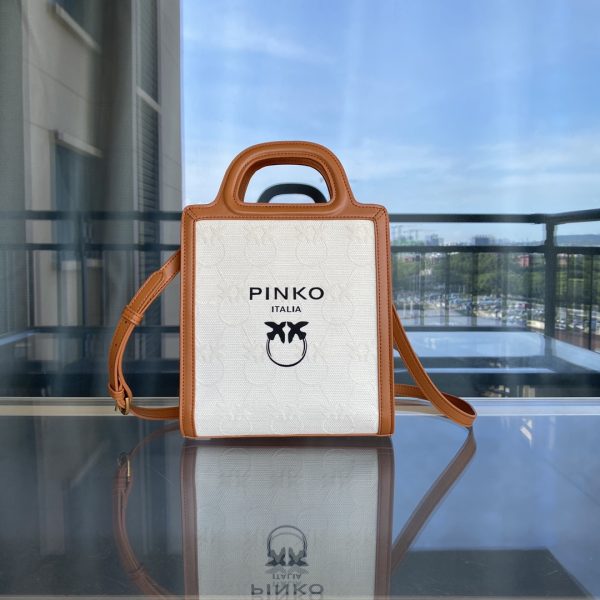 Pinko 2022 Spring And Summer New Fabric Printing Casual Handbag Tote Bag Bird Bag 1P22MVY7V3 B