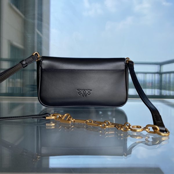 PINKO 2022 Spring/Summer POCKET LOVE Ms. Messenger Shoulder Bag Classic Leather Bird Handbag Swallow Bag - Image 3