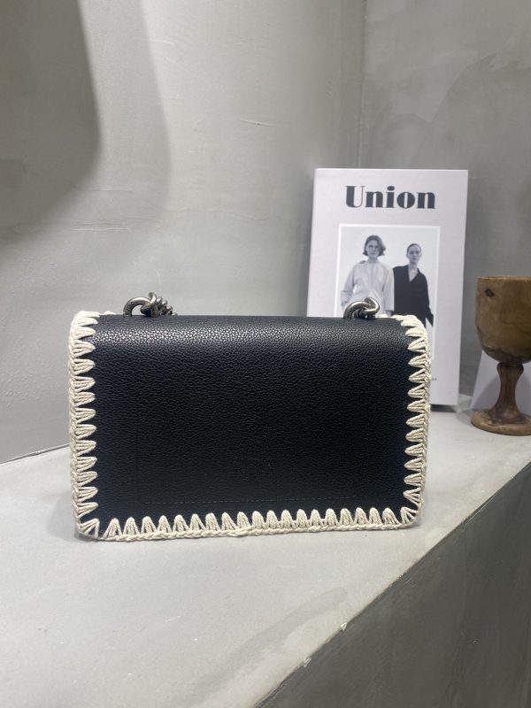Celebrities with the same style PINKO spring and summer new woven mini bird swallow bag 1P222DY6XY - Image 3