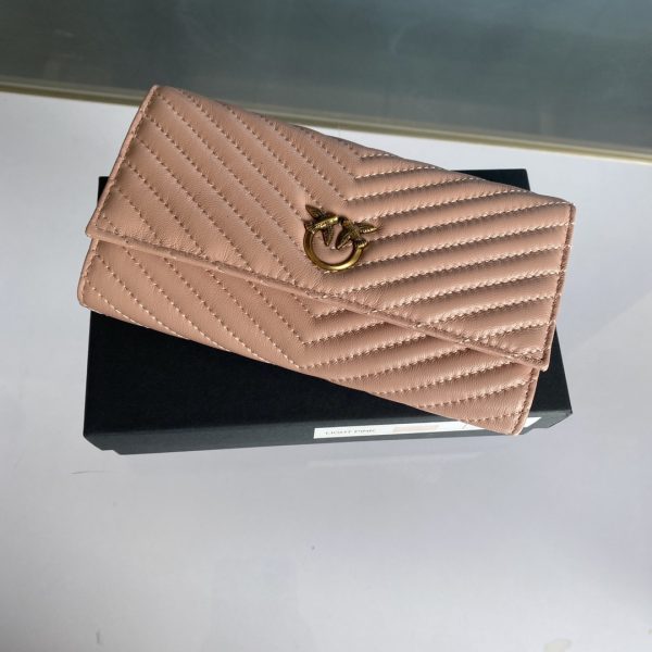 Pinko Women’s Flip Sheepskin Wallet Farfetch Pink