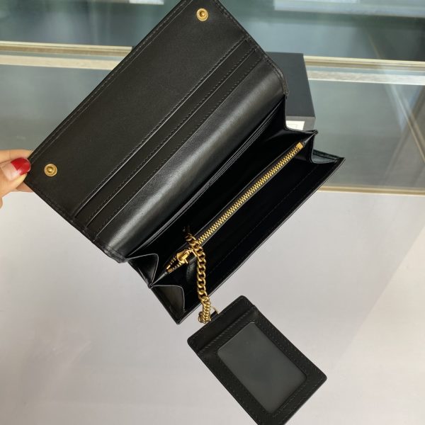 Pinko Women’s Flip Leather Wallet FARFETCH black - Image 9