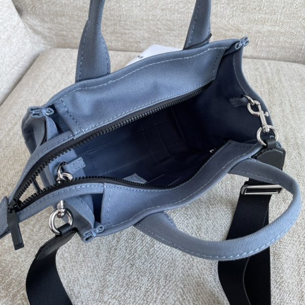 Marc Jacobs Canvas Shopping Bag New Style With Long Shoulder Strap Detachable Adjustable Fashion Simple Dust Bag Blue - Image 8