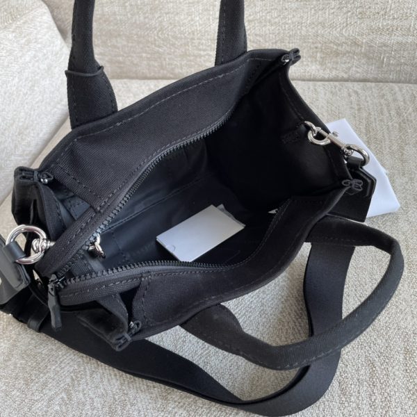 Marc Jacobs Canvas Shopping Bag New Style With Long Shoulder Strap Detachable Adjustable Fashion Simple Dust Bag Black - Image 8