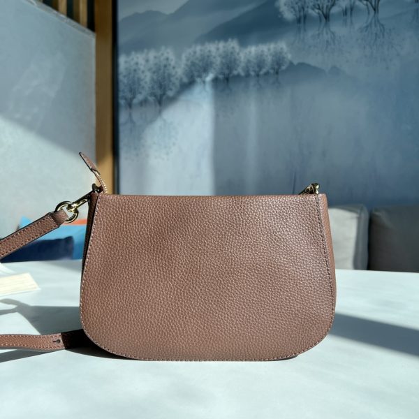 Marc Jacobs New Pure Original Half-Circle Messenger Bag Leather Shoulder Strap Adjustable Dust Bag A - Image 3