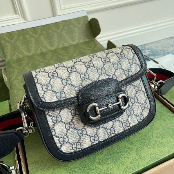 gucci 1955 horsebit bag mondel 658574 Blue