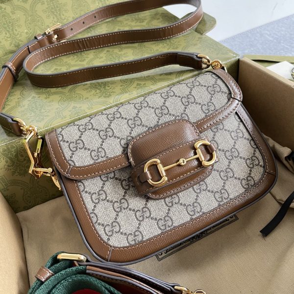 gucci 1955 horsebit bag mondel 658574 Brown