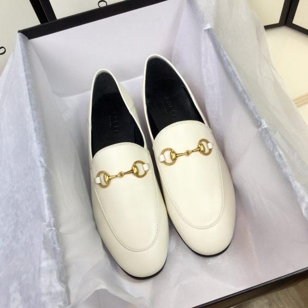 GUCCI classic flat shoes mules slippers half slippers white - Image 8