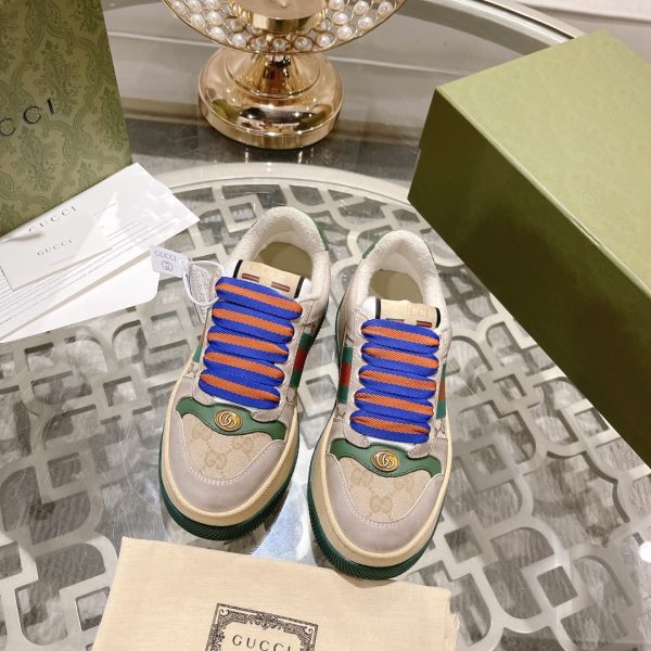 Gucci’s latest chubby thick-soled dirty shoes couple casual shoes 6cm height increasing shoes